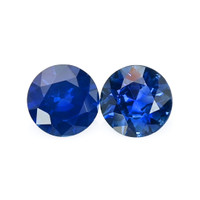 1.59 Ct.Tw.Total Carat Weight Blue Sapphire Pair from Ceylon (Sri Lanka) Video