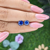1.59&nbsp;Ct.Tw.Total Carat Weight Blue Sapphire Pair from Ceylon (Sri Lanka) Life Style