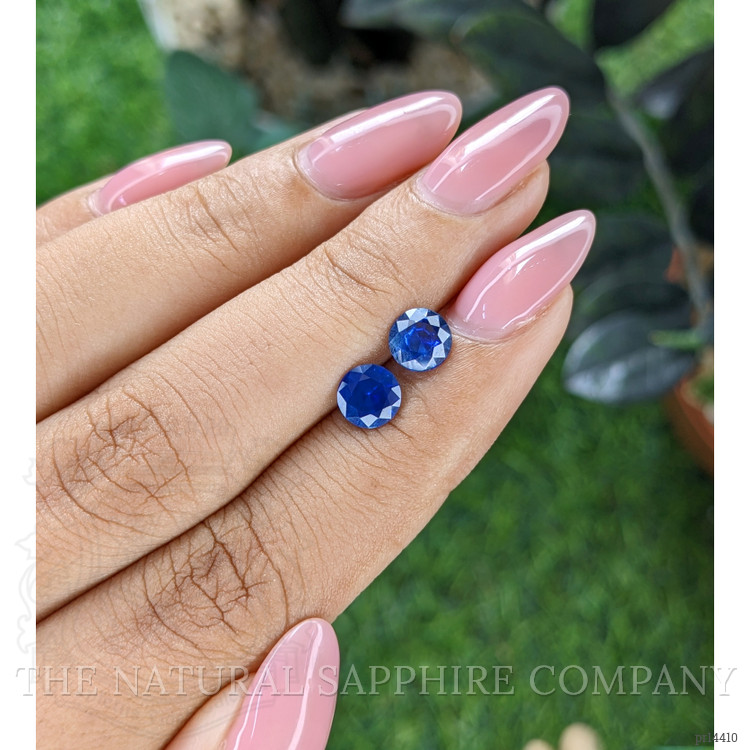 1.59 Ct.Tw. Blue Sapphire Pair from Ceylon (Sri Lanka)