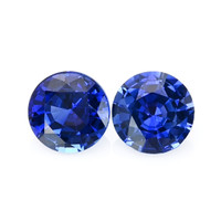 2.00 Ct.Tw.Total Carat Weight Blue Sapphire Pair from Ceylon (Sri Lanka) Video