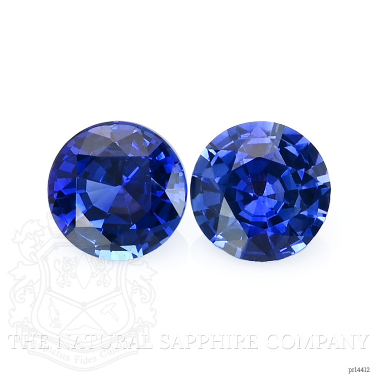 2.00 Ct.Tw. Blue Sapphire Pair from Ceylon (Sri Lanka)
