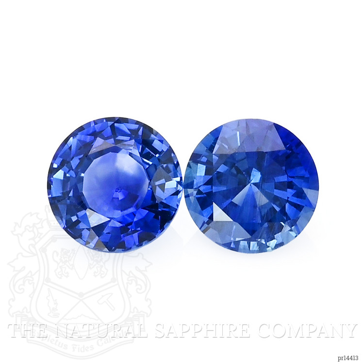 2.69 Ct.Tw. Blue Sapphire Pair from Ceylon (Sri Lanka)