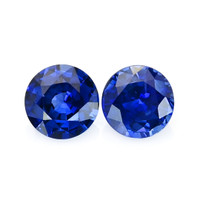 1.94 Ct.Tw.Total Carat Weight Blue Sapphire Pair from Ceylon (Sri Lanka) Video