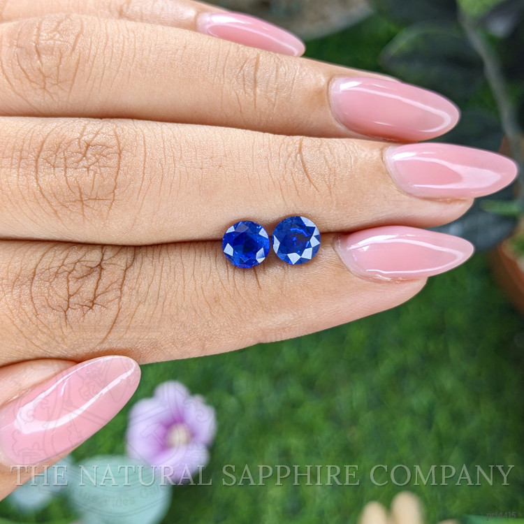 1.94 Ct.Tw. Blue Sapphire Pair from Ceylon (Sri Lanka)