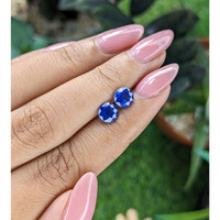 1.98&nbsp;Ct.Tw.Total Carat Weight Blue Sapphire Pair from Ceylon (Sri Lanka) Life Style