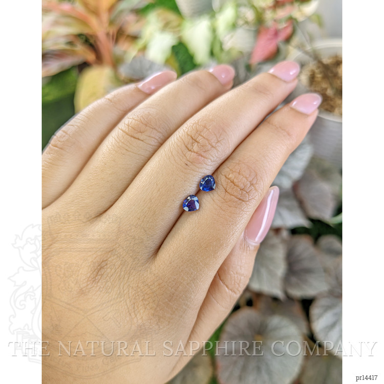 0.97 Ct.Tw. Blue Sapphire Pair from Ceylon (Sri Lanka)
