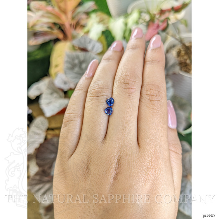 0.97 Ct.Tw. Blue Sapphire Pair from Ceylon (Sri Lanka)