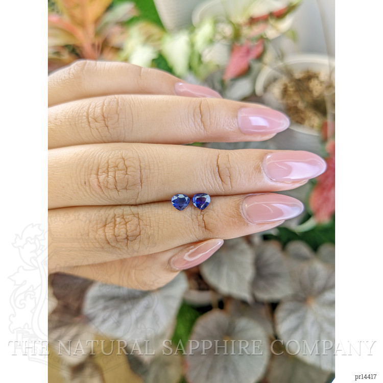 0.97 Ct.Tw. Blue Sapphire Pair from Ceylon (Sri Lanka)