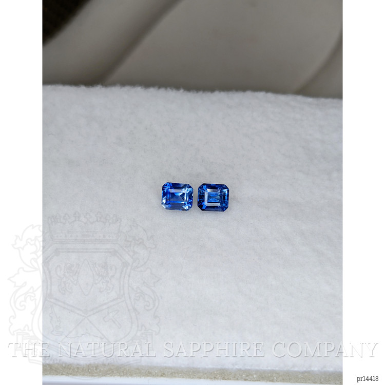 1.47 Ct.Tw. Blue Sapphire Pair from Ceylon (Sri Lanka)