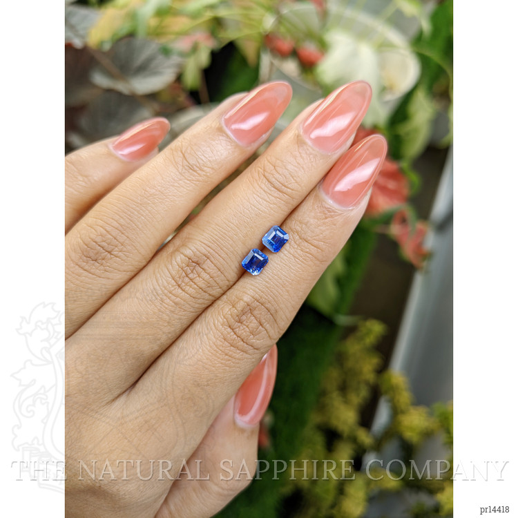 1.47 Ct.Tw. Blue Sapphire Pair from Ceylon (Sri Lanka)