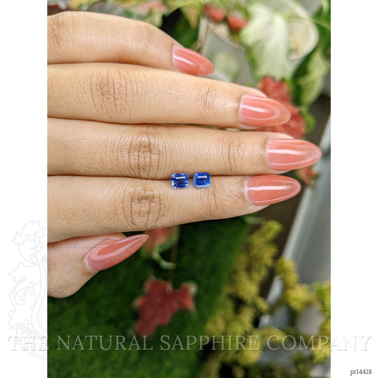 1.47 Ct.Tw. Blue Sapphire Pair from Ceylon (Sri Lanka)