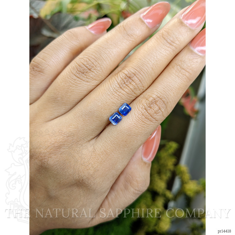 1.47 Ct.Tw. Blue Sapphire Pair from Ceylon (Sri Lanka)