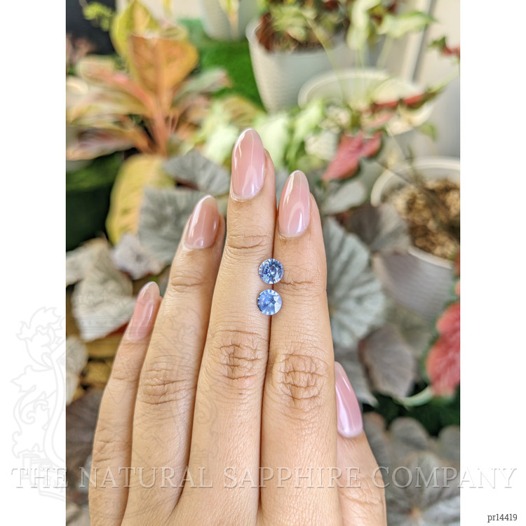 1.84 Ct.Tw. Blue Sapphire Pair from Ceylon (Sri Lanka)