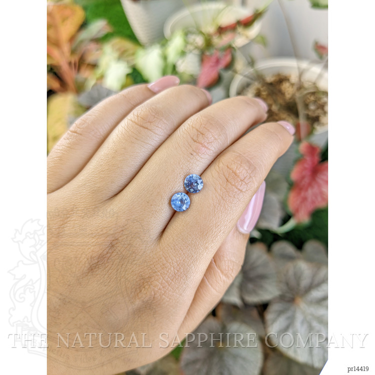 1.84 Ct.Tw. Blue Sapphire Pair from Ceylon (Sri Lanka)