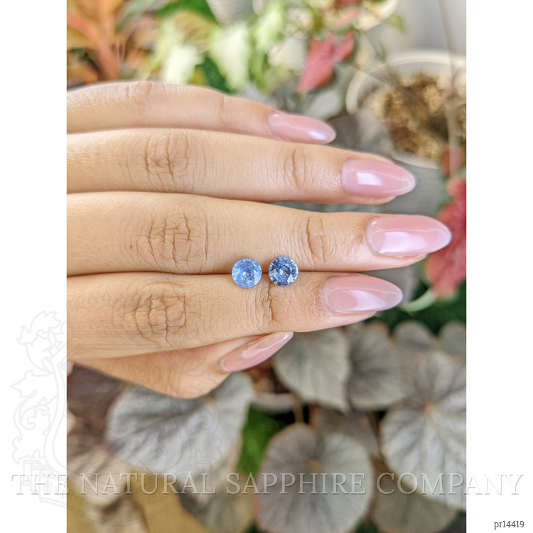 1.84 Ct.Tw. Blue Sapphire Pair from Ceylon (Sri Lanka)