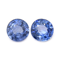 2.26&nbsp;Ct.Tw.Total Carat Weight Blue Sapphire Pair from Ceylon (Sri Lanka) Video