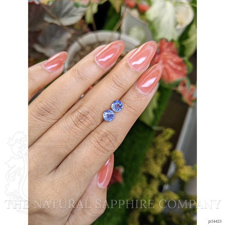 2.26 Ct.Tw. Blue Sapphire Pair from Ceylon (Sri Lanka)