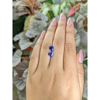 1.87&nbsp;Ct.Tw.Total Carat Weight Blue Sapphire Pair from Ceylon (Sri Lanka) Life Style