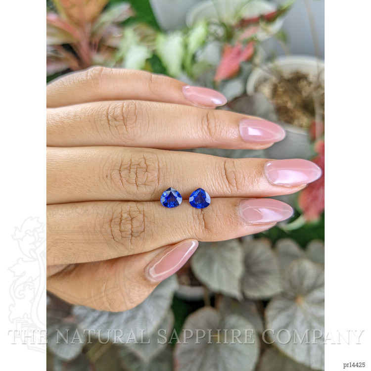 1.87 Ct.Tw. Blue Sapphire Pair from Ceylon (Sri Lanka)