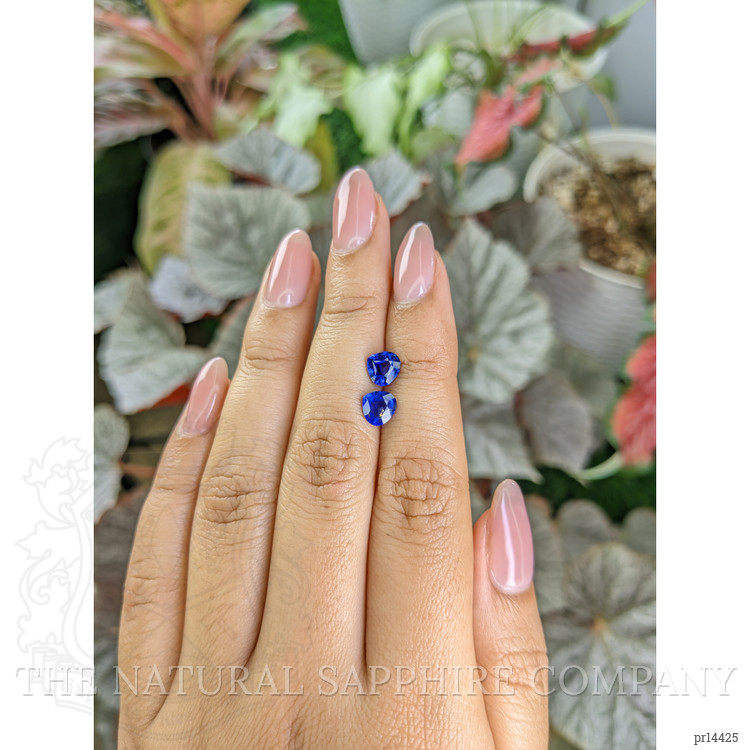 1.87 Ct.Tw. Blue Sapphire Pair from Ceylon (Sri Lanka)