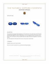 2.78&nbsp;Ct.Tw.Total Carat Weight Blue Sapphire Pair from Ceylon (Sri Lanka) Appraisal