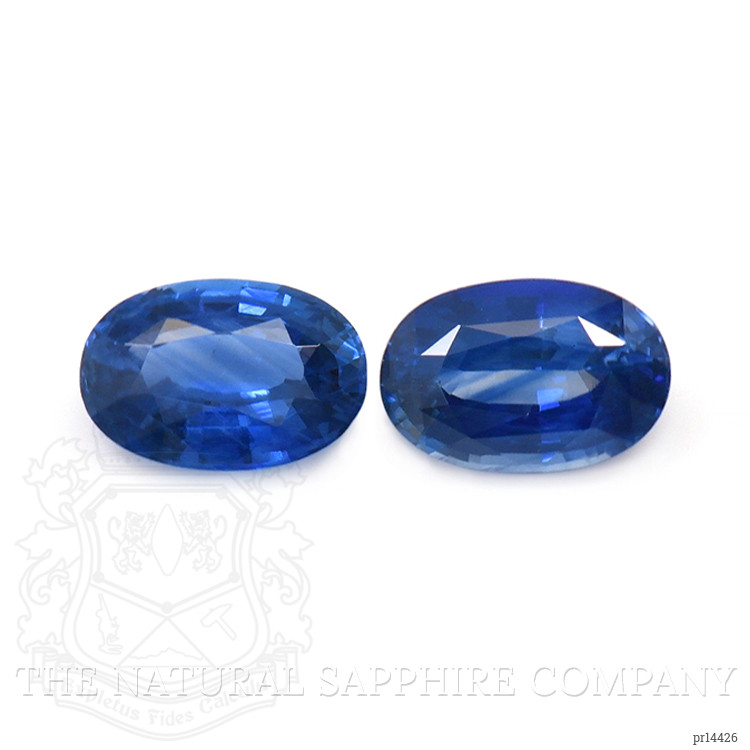 2.78 Ct.Tw. Blue Sapphire Pair from Ceylon (Sri Lanka)