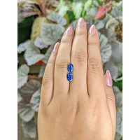 2.78&nbsp;Ct.Tw.Total Carat Weight Blue Sapphire Pair from Ceylon (Sri Lanka) Life Style
