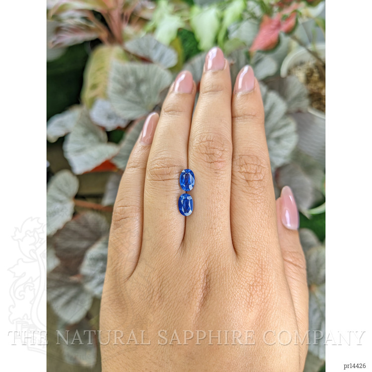 2.78 Ct.Tw. Blue Sapphire Pair from Ceylon (Sri Lanka)