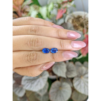 2.78&nbsp;Ct.Tw.Total Carat Weight Blue Sapphire Pair from Ceylon (Sri Lanka) Life Style