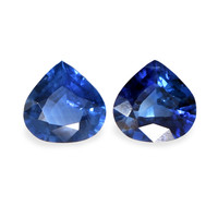 1.36&nbsp;Ct.Tw.Total Carat Weight Blue Sapphire Pair from Ceylon (Sri Lanka) Video