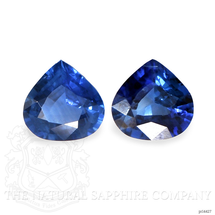 1.36 Ct.Tw. Blue Sapphire Pair from Ceylon (Sri Lanka)
