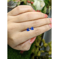 1.36&nbsp;Ct.Tw.Total Carat Weight Blue Sapphire Pair from Ceylon (Sri Lanka) Life Style
