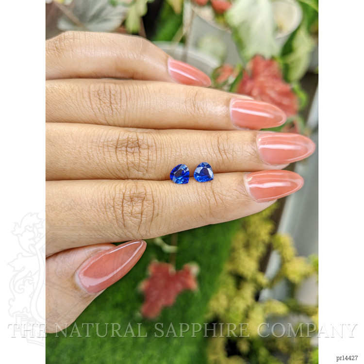 1.36 Ct.Tw. Blue Sapphire Pair from Ceylon (Sri Lanka)