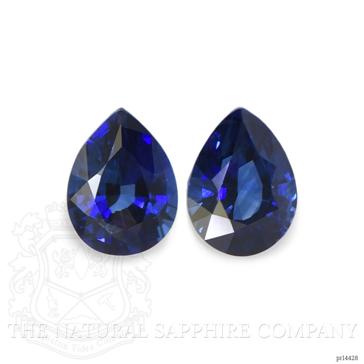 1.18 Ct.Tw. Blue Sapphire Pair from Ceylon (Sri Lanka)