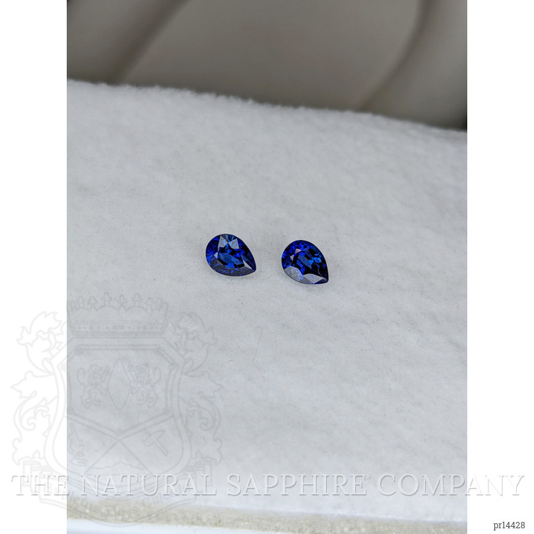 1.18 Ct.Tw. Blue Sapphire Pair from Ceylon (Sri Lanka)