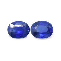 2.33&nbsp;Ct.Tw.Total Carat Weight Blue Sapphire Pair from Ceylon (Sri Lanka) Video