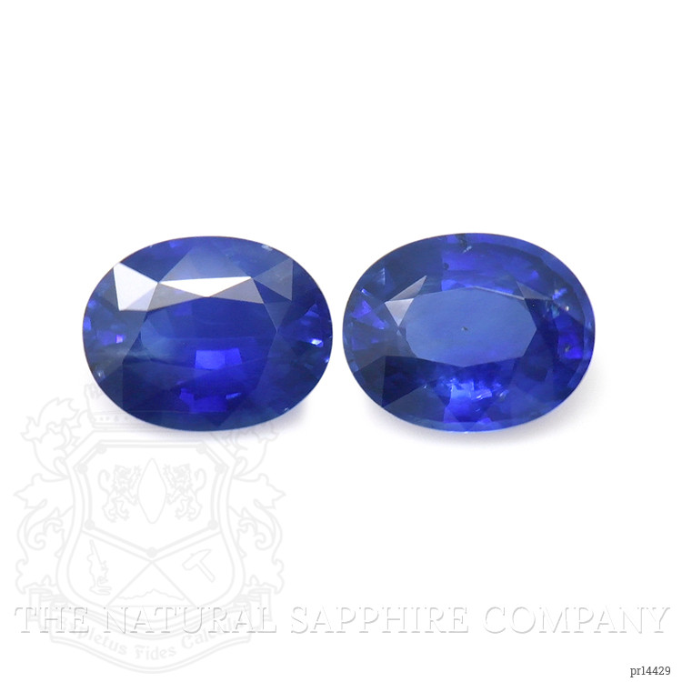 2.33 Ct.Tw. Blue Sapphire Pair from Ceylon (Sri Lanka)