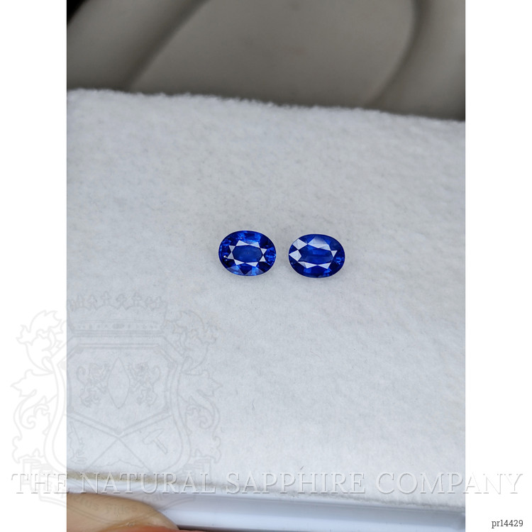 2.33 Ct.Tw. Blue Sapphire Pair from Ceylon (Sri Lanka)