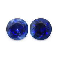 1.54&nbsp;Ct.Tw.Total Carat Weight Blue Sapphire Pair from Ceylon (Sri Lanka) Video