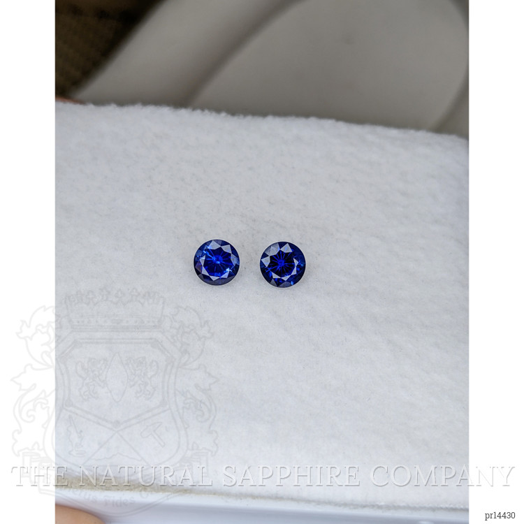 1.54 Ct.Tw. Blue Sapphire Pair from Ceylon (Sri Lanka)