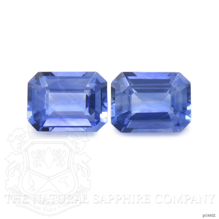 1.53 Ct.Tw. Blue Sapphire Pair from Ceylon (Sri Lanka)