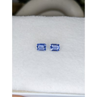 1.53&nbsp;Ct.Tw.Total Carat Weight Blue Sapphire Pair from Ceylon (Sri Lanka) Life Style
