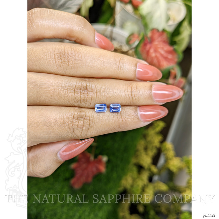 1.53 Ct.Tw. Blue Sapphire Pair from Ceylon (Sri Lanka)