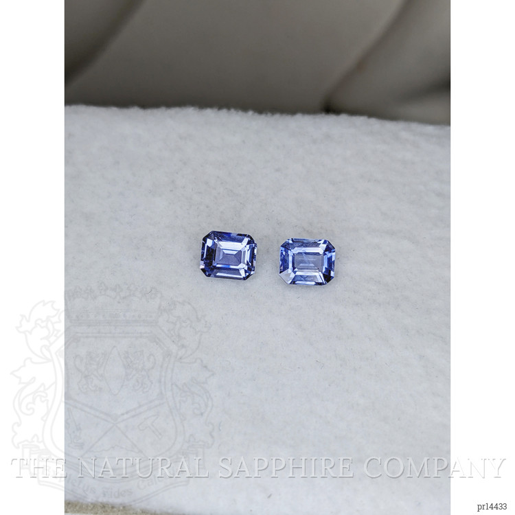 2.35 Ct.Tw. Blue Sapphire Pair from Ceylon (Sri Lanka)