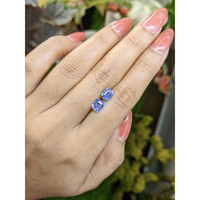 2.35&nbsp;Ct.Tw.Total Carat Weight Blue Sapphire Pair from Ceylon (Sri Lanka) Life Style
