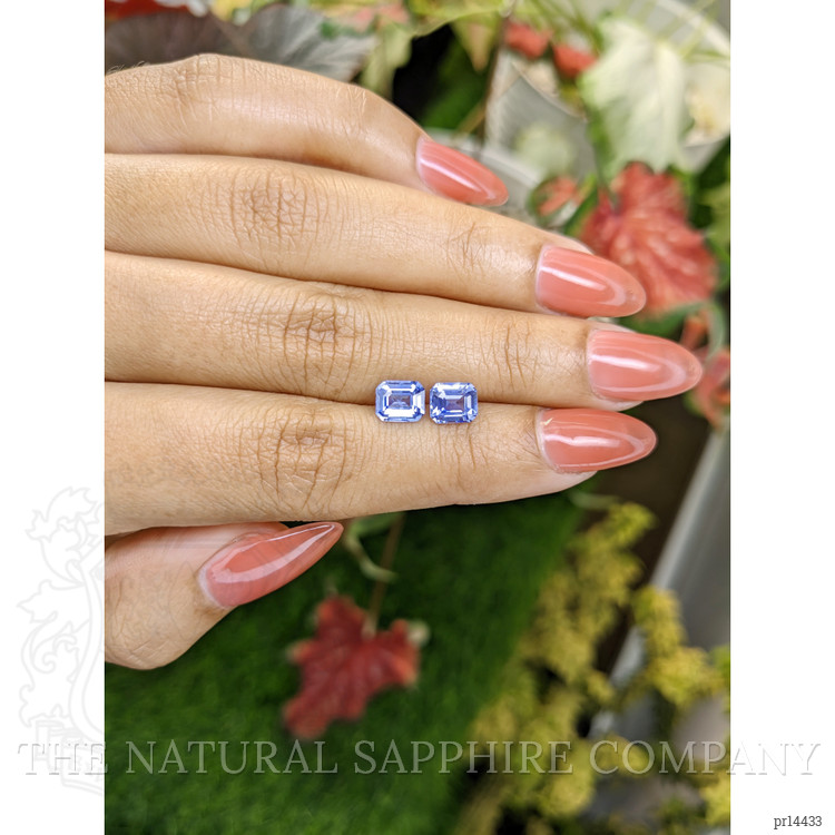 2.35 Ct.Tw. Blue Sapphire Pair from Ceylon (Sri Lanka)