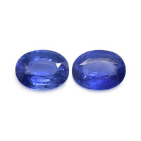 2.11&nbsp;Ct.Tw.Total Carat Weight Blue Sapphire Pair from Ceylon (Sri Lanka) Video