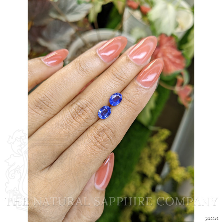 2.11 Ct.Tw. Blue Sapphire Pair from Ceylon (Sri Lanka)