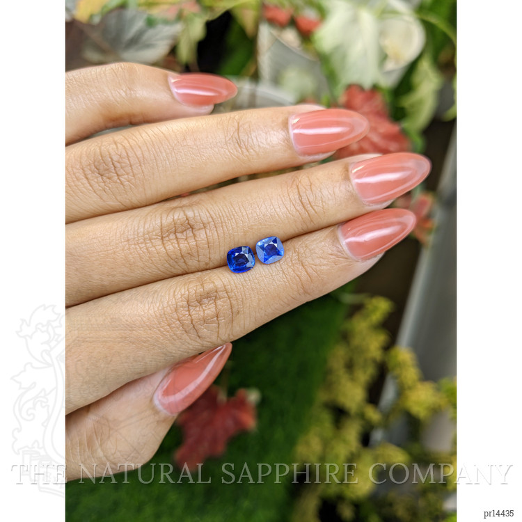 1.87 Ct.Tw. Blue Sapphire Pair from Ceylon (Sri Lanka)