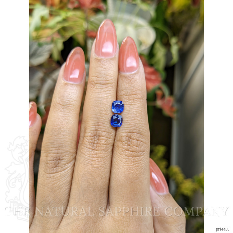 1.87 Ct.Tw. Blue Sapphire Pair from Ceylon (Sri Lanka)